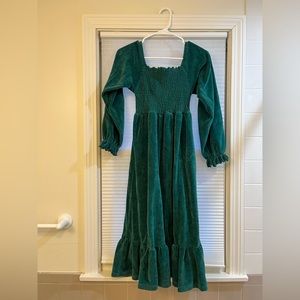 Velour Adult Life of the Party Dress Green Size Small